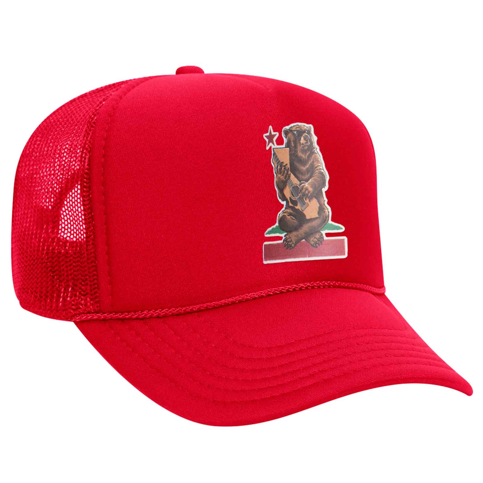 OTTO CAP 5 Panel Mid Profile Mesh Back Trucker Hat