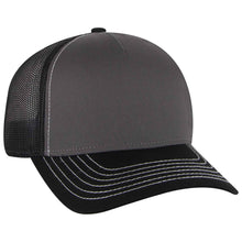 Load image into Gallery viewer, OTTO CAP 5 Panel Low Profile Mesh Back Trucker Hat - iBlankCaps.com - Blank Hats &amp; Caps Super Store

