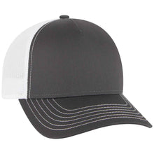 Load image into Gallery viewer, OTTO CAP 5 Panel Low Profile Mesh Back Trucker Hat - iBlankCaps.com - Blank Hats &amp; Caps Super Store
