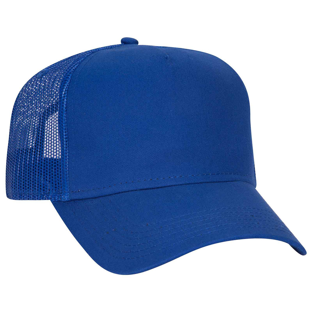 OTTO CAP 5 Panel Low Profile Mesh Back Trucker Hat - iBlankCaps.com - Blank Hats & Caps Super Store