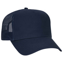 Load image into Gallery viewer, OTTO CAP 5 Panel Low Profile Mesh Back Trucker Hat - iBlankCaps.com - Blank Hats &amp; Caps Super Store
