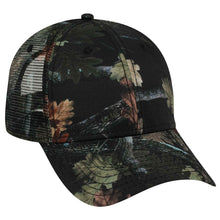 Load image into Gallery viewer, OTTO CAP Camouflage 6 Panel Low Profile Mesh Back Trucker Hat
