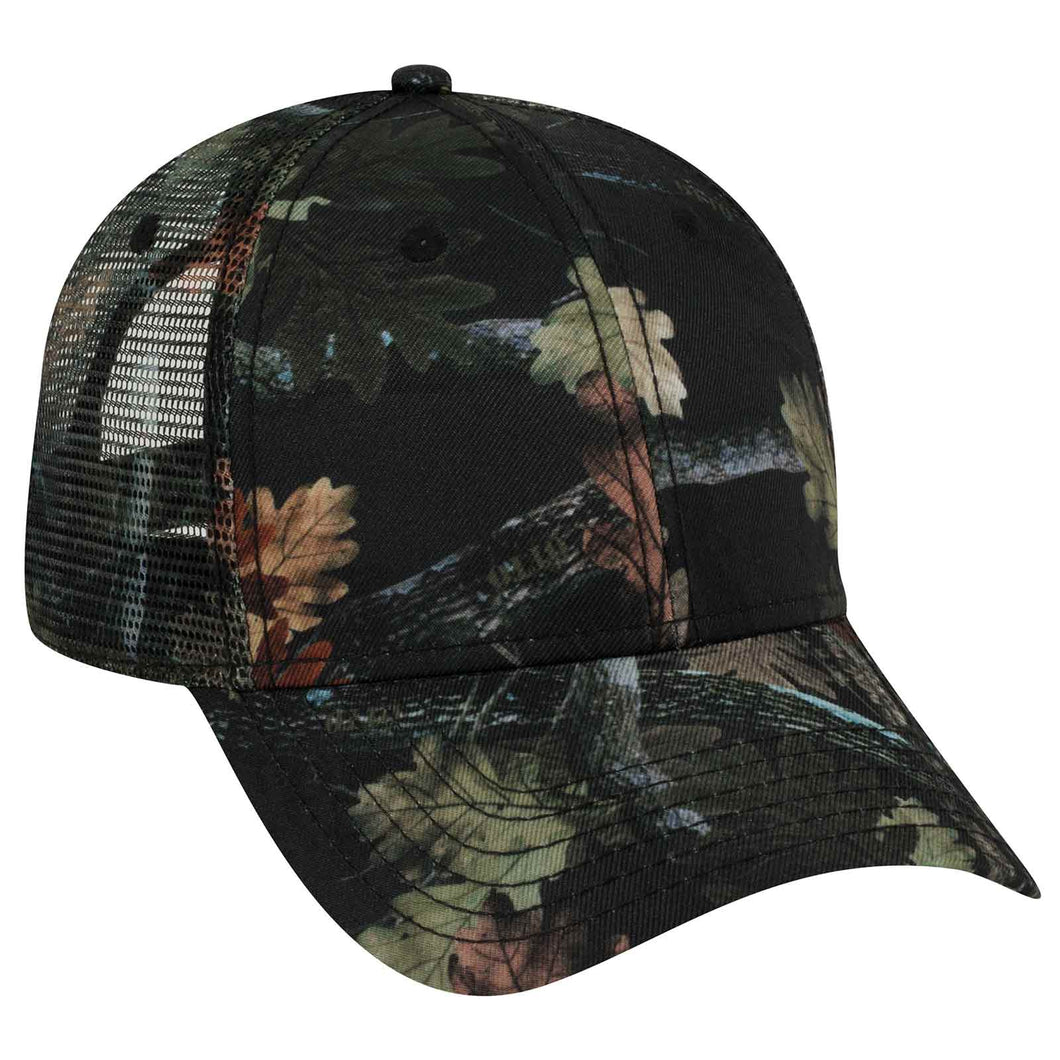 OTTO CAP Camouflage 6 Panel Low Profile Mesh Back Trucker Hat