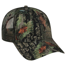 Load image into Gallery viewer, OTTO CAP Camouflage 6 Panel Low Profile Mesh Back Trucker Hat
