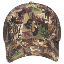 Load image into Gallery viewer, OTTO CAP Camouflage 6 Panel Low Profile Mesh Back Trucker Hat
