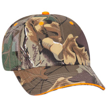 Load image into Gallery viewer, OTTO CAP Camouflage 6 Panel Low Profile Mesh Back Trucker Hat
