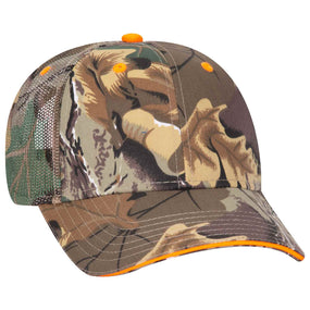 OTTO CAP Camouflage 6 Panel Low Profile Mesh Back Trucker Hat