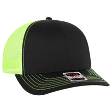 Load image into Gallery viewer, OTTO Cap 6 Panel Mid Profile Mesh Back Trucker Hat
