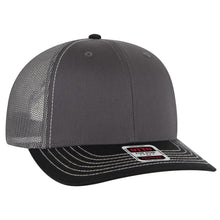 Load image into Gallery viewer, OTTO Cap 6 Panel Mid Profile Mesh Back Trucker Hat
