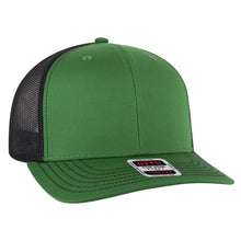 Load image into Gallery viewer, OTTO Cap 6 Panel Mid Profile Mesh Back Trucker Hat
