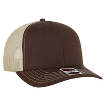 Load image into Gallery viewer, OTTO Cap 6 Panel Mid Profile Mesh Back Trucker Hat
