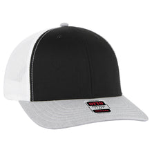 Load image into Gallery viewer, OTTO Cap 6 Panel Mid Profile Mesh Back Trucker Hat
