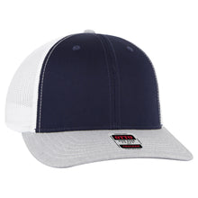 Load image into Gallery viewer, OTTO Cap 6 Panel Mid Profile Mesh Back Trucker Hat
