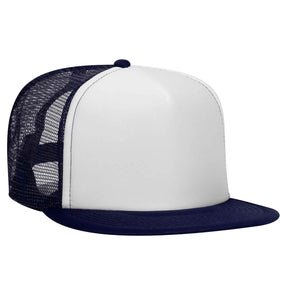 OTTO CAP "OTTO SNAP" 5 Panel High Crown Mesh Back Trucker Snapback Hat - iBlankCaps.com - Blank Hats & Caps Super Store