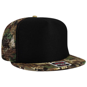 OTTO CAP "OTTO SNAP" Camouflage 5 Panel High Crown Mesh Back Trucker Hat - iBlankCaps.com - Blank Hats & Caps Super Store