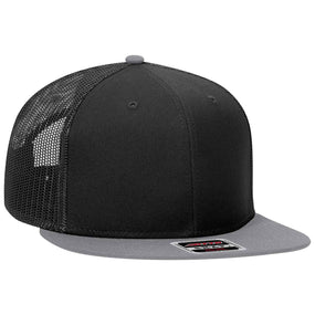 OTTO CAP "OTTO SNAP" 6 Panel Mid Profile Mesh Back Trucker Snapback Hat - iBlankCaps.com - Blank Hats & Caps Super Store