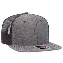 Load image into Gallery viewer, OTTO CAP &quot;OTTO SNAP&quot; 6 Panel Mid Profile Mesh Back Trucker Snapback Hat - iBlankCaps.com - Blank Hats &amp; Caps Super Store
