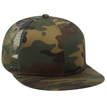 Load image into Gallery viewer, OTTO CAP &quot;OTTO SNAP&quot; Camouflage 6 Panel Mid Profile Mesh Back Trucker Snapback Hat - iBlankCaps.com - Blank Hats &amp; Caps Super Store
