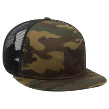 Load image into Gallery viewer, OTTO CAP &quot;OTTO SNAP&quot; Camouflage 6 Panel Mid Profile Mesh Back Trucker Snapback Hat - iBlankCaps.com - Blank Hats &amp; Caps Super Store
