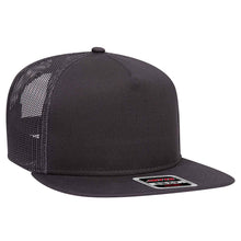 Load image into Gallery viewer, OTTO CAP &quot;OTTO SNAP&quot; 5 Panel Mid Profile Mesh Back Trucker Snapback Hat - iBlankCaps.com - Blank Hats &amp; Caps Super Store
