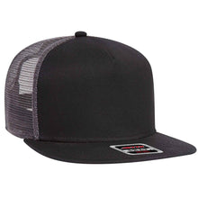 Load image into Gallery viewer, OTTO CAP &quot;OTTO SNAP&quot; 5 Panel Mid Profile Mesh Back Trucker Snapback Hat - iBlankCaps.com - Blank Hats &amp; Caps Super Store
