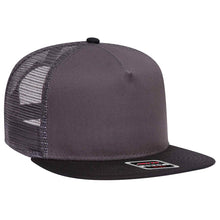 Load image into Gallery viewer, OTTO CAP &quot;OTTO SNAP&quot; 5 Panel Mid Profile Mesh Back Trucker Snapback Hat - iBlankCaps.com - Blank Hats &amp; Caps Super Store
