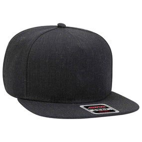 OTTO CAP "OTTO SNAP" 5 Panel Mid Profile Snapback Hat - iBlankCaps.com - Blank Hats & Caps Super Store