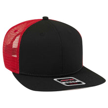 Load image into Gallery viewer, OTTO CAP &quot;OTTO SNAP&quot; 6 Panel Mid Profile Mesh Back Trucker Snapback Hat - iBlankCaps.com - Blank Hats &amp; Caps Super Store
