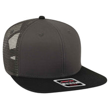 Load image into Gallery viewer, OTTO CAP &quot;OTTO SNAP&quot; 6 Panel Mid Profile Mesh Back Trucker Snapback Hat - iBlankCaps.com - Blank Hats &amp; Caps Super Store
