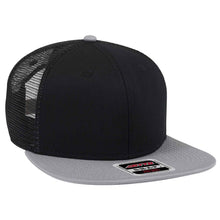 Load image into Gallery viewer, OTTO CAP &quot;OTTO SNAP&quot; 6 Panel Mid Profile Mesh Back Trucker Snapback Hat - iBlankCaps.com - Blank Hats &amp; Caps Super Store
