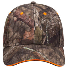 Load image into Gallery viewer, OTTO CAP Mossy Oak Camouflage Superior Polyester Twill Sandwich Visor 6 Panel Low Profile Baseball Cap
