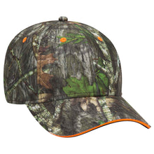 Load image into Gallery viewer, OTTO CAP Mossy Oak Camouflage Superior Polyester Twill Sandwich Visor 6 Panel Low Profile Baseball Cap
