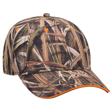 Load image into Gallery viewer, OTTO CAP Mossy Oak Camouflage Superior Polyester Twill Sandwich Visor 6 Panel Low Profile Baseball Cap
