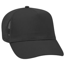 Load image into Gallery viewer, OTTO CAP 5 Panel Mid Profile Mesh Back Trucker Hat
