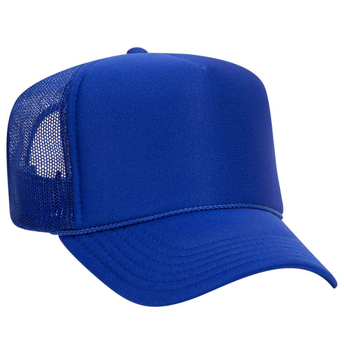 OTTO CAP 5 Panel High Crown Mesh Back Trucker Hat - iBlankCaps.com - Blank Hats & Caps Super Store