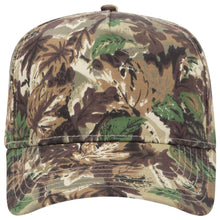 Load image into Gallery viewer, OTTO CAP Camouflage 5 Panel Mid Profile Baseball Cap
