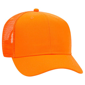 OTTO CAP 6 Panel Mid Profile Mesh Back Trucker Hat