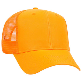 OTTO CAP 6 Panel Mid Profile Mesh Back Trucker Hat