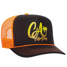 Load image into Gallery viewer, OTTO CAP Neon 5 Panel High Crown Mesh Back Trucker Hat
