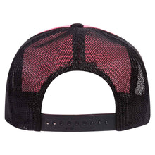 Load image into Gallery viewer, OTTO CAP Neon 5 Panel High Crown Mesh Back Trucker Hat
