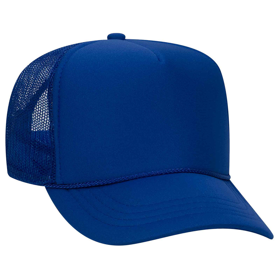 OTTO CAP Youth 5 Panel High Crown Mesh Back Trucker Hat