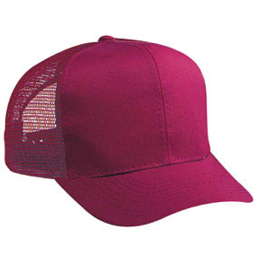 OTTO CAP Youth 6 Panel Mid Profile Mesh Back Trucker Hat