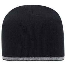 Load image into Gallery viewer, OTTO CAP 9&quot; Classic Knit Beanie w/ Reflective Stripe
