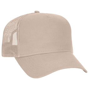 OTTO CAP 5 Panel Low Profile Mesh Back Trucker Hat - iBlankCaps.com - Blank Hats & Caps Super Store